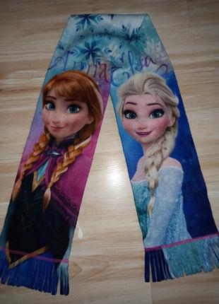 Флисовый шарф анна эльза frozen