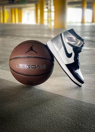 Кросівки nike air jordan 1 retro high silver toe6 фото