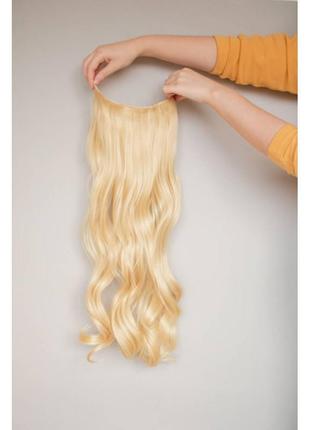 Накладне волосся хвилясте блонд2 фото