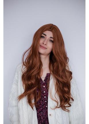 Парик рыжий длинные волосы локоны