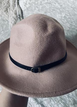 Вовняна фетрова шляпа, вовняна шляпа, фетрова шляпа, шляпа із вовни7 фото