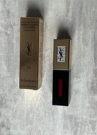 Блеск тинт бальзам глянцевая помада для губ ves saint laurent