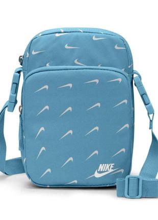 Nike nk heritage crssbdy swoosh wv dm2163-494 сумка на плече оригінал монограм мессенджер6 фото