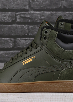 Зимние ботинки черевики puma shuffle mid fur (41р по 45р)оригинал