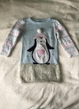 Свите-платье, туника для девочки 3-4 года