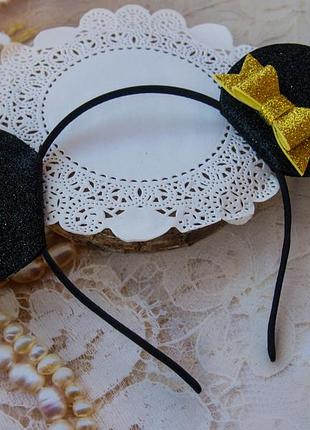 Ушки ободок обруч минни маус мышка микки маус утренник девичник