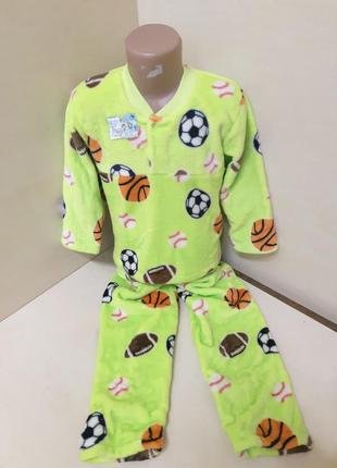 Махровая пижама для мальчика р. 110 116 1225 фото