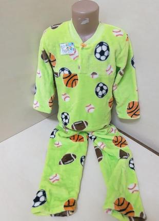 Махровая пижама для мальчика р. 110 116 1222 фото
