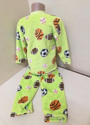 Махровая пижама для мальчика р. 110 116 1226 фото