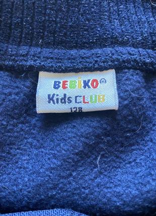 Флисовый реглан bebiko  kids club 128 см ( 8 л).3 фото