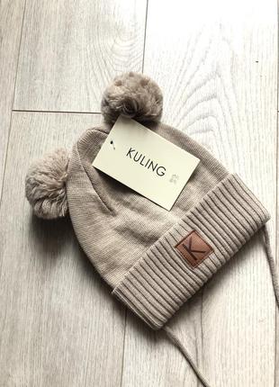 Шерстяна шапка kuling 52/52 merino wool