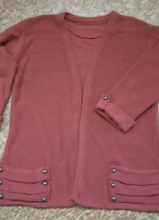 Стильная кофта кардиган жакет пиджак р.m/l (англия)3 фото