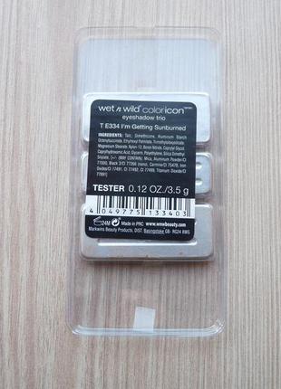 Трехцветные тени wet n wild coloricon eye shadow trio e334 i'm getting sunburned2 фото