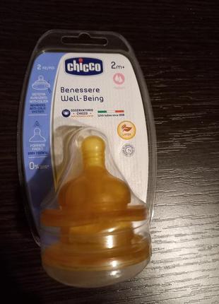 Соска chicco 2m+ 2 m шт