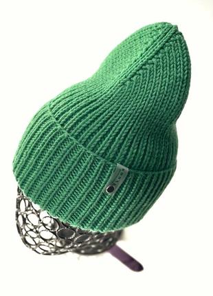 Зимова шапка з італійського мериносу2 фото