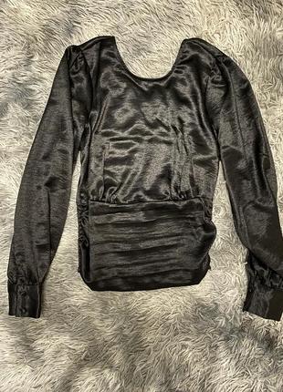 Стильна атласна блуза