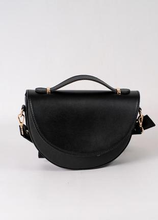 Маленькая черная мини сумка клатч кросс боди через плечо модная красивая женская сумочка