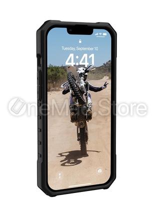 Чохол uag pathfinder for magsafe для iphone 13 pro max (чорний/black)6 фото