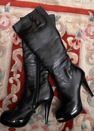 Женские зимние сапоги nando muzzy италия, 38 размер кожа мех