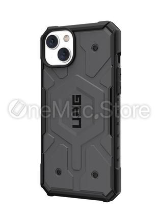 Чохол uag pathfinder for magsafe для iphone 13 (сірий/grey)5 фото