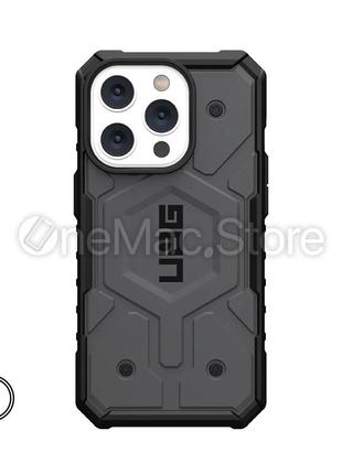 Чохол uag pathfinder for magsafe для iphone 13 pro (сірий/grey)