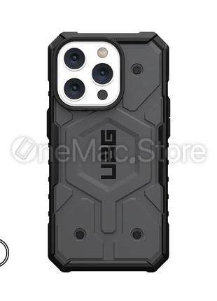 Чохол uag pathfinder for magsafe для iphone 13 pro max (сірий/grey)
