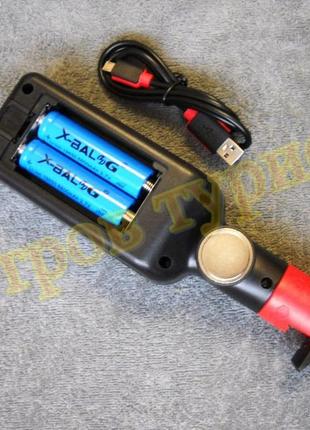 Кемпинговый аккумуляторный фонарь zj-8859-b для сто, гаража с магнитом usb зарядка