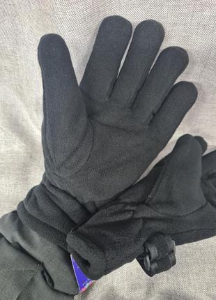 Перчатки мужские тёплые флисовые с мехом , тёплые мужские перчатки, перчатки флис чёрные мужские зима4 фото