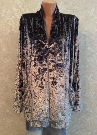 Жакет пиджак кардиган бархатный next