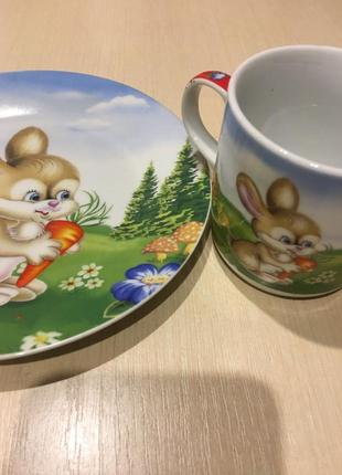 Набір дитячого посуду