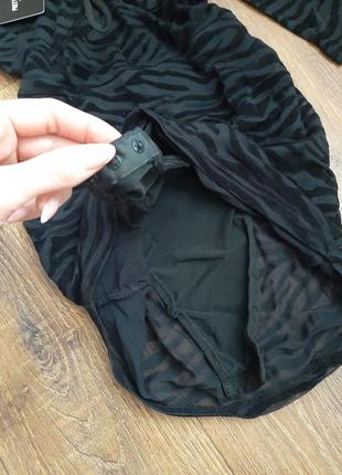 Черное сексуальное прозрачное платье с трустками под низом4 фото