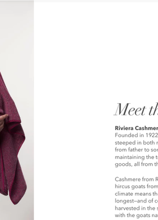 Широкий кашеміровий шарф riviera italy