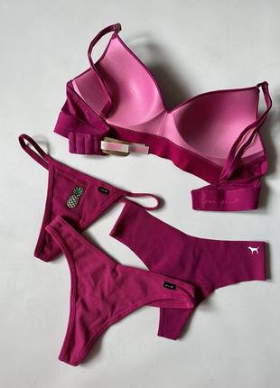 Бюстгальтер victoria’s secret pink без косточек7 фото