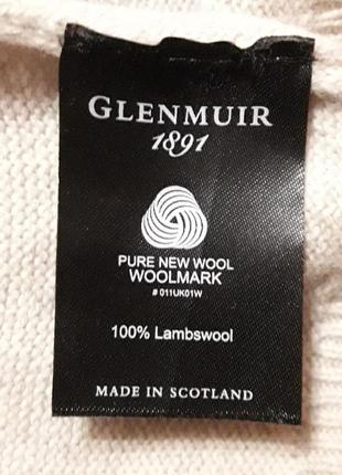 100% ламбсвулл ( вовна) брендовий  супер теплий светр  р.l від  glenmuir woolmark made in  scotland5 фото
