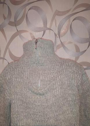 Теплый свитерок с высоким горлом на мальчика 110/116р2 фото