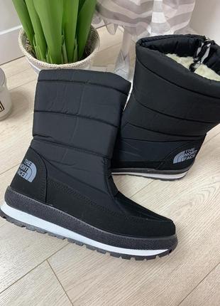 Женские сапоги - дутики, на плотном меху, очень теплые