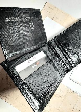 Шкiряний гаманець з цiкавими практичними вiддiлами karya3 фото