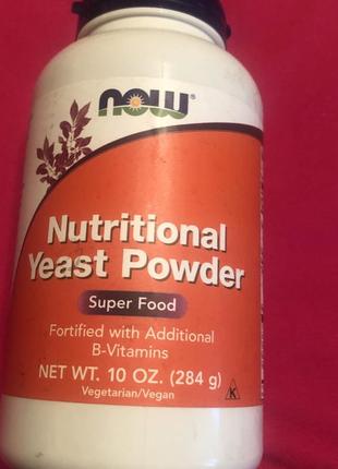 Now foods, nutritional yeast powder (284г), дрожжи пищевые