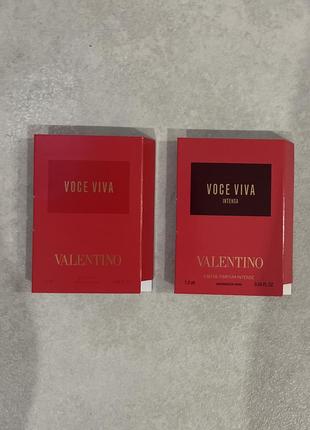 Пробник парфуму valentino voce viva, voce viva intense