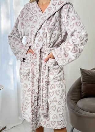 Жіночий махровий халат велсофт2 фото