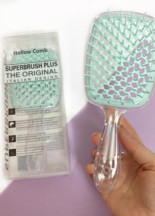 Гребінець для волосся superbrush plus hollow comb к. 160561 фото