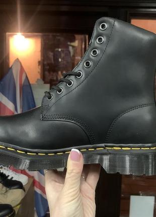 Черевики dr martens чоботи тінсулейт зимові шкіра жіночі чоловічі5 фото