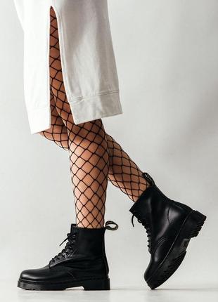 Женские высокие кожаные ботинки dr.martens