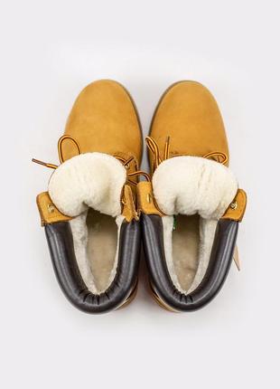 Женские высокие ботинки с мехом timberland ginger хутро2 фото