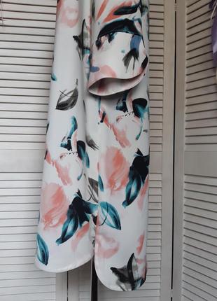 Платье в акварельный цветочный принт marks & spencer4 фото