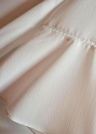 Новая белая блуза с воланами на рукавах размер 18,52 размер2 фото