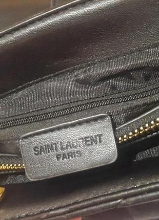 Чорна сумка yves saint laurent9 фото