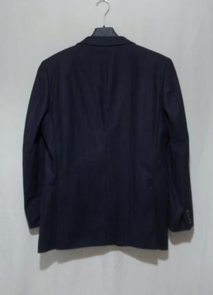 Пиджак черно-синий кашемир 'windsor' 50-52р3 фото
