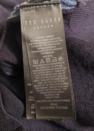 Вовняний светр з високою горловиною на змійці ted baker8 фото