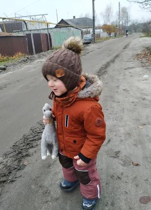 Тепла дитяча зимова курточка f&fтеплая детская зимняя курточка3 фото